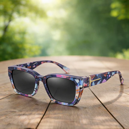 Midnight Bloom UV400 FitOver Sunglasses