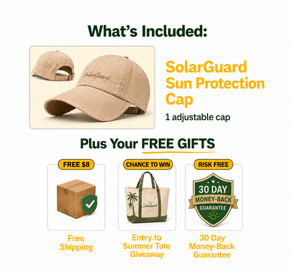 SolarGuard™ Wide Brim Sun Cap UPF 50+