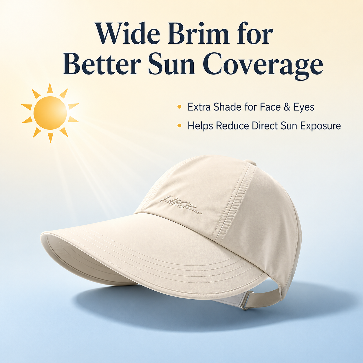 SolarGuard™ Wide Brim Sun Cap UPF 50+