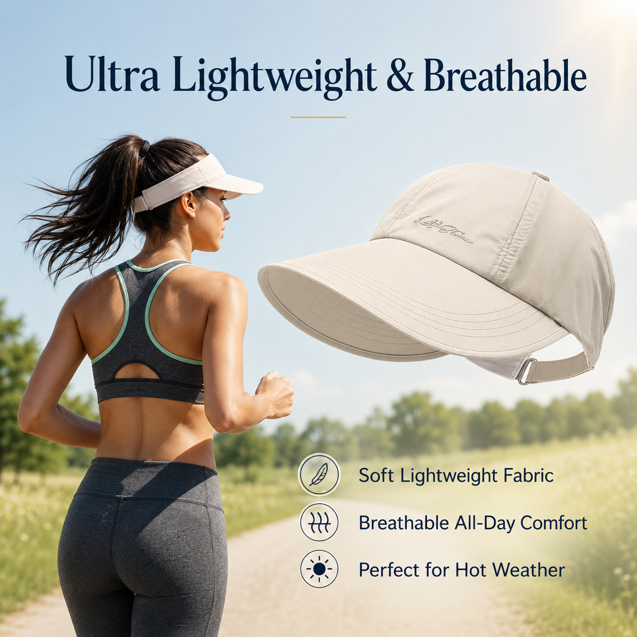 SolarGuard™ Wide Brim Sun Cap UPF 50+